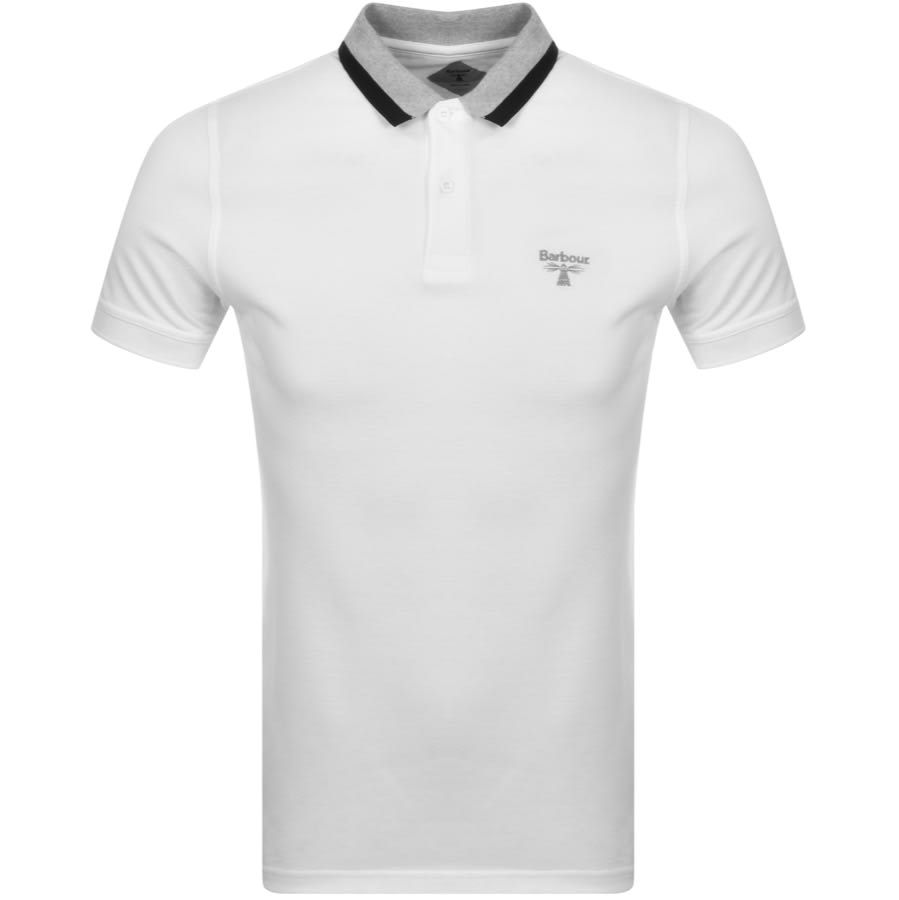 Alternative Image for ProductBarbour Beacon Short Sleeved Polo T Shirt White1